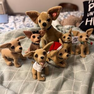 Vintage Taco Bell Chihuahuas Plush Dog Toy Collection